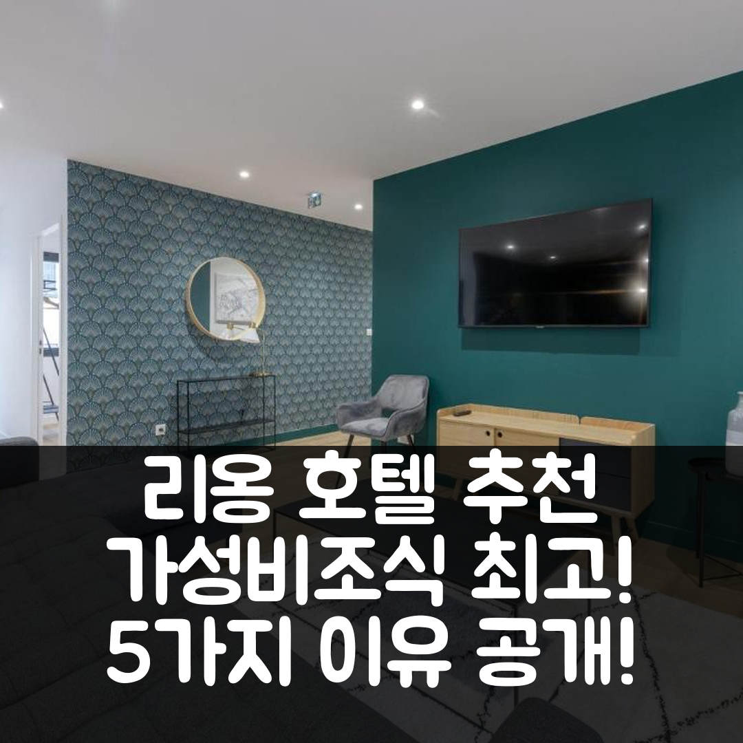 리옹 숙소 여행 호텔 추천 노크노크 르 미켈란젤로 | 가성비와 조식이 뛰어난 5가지 이유